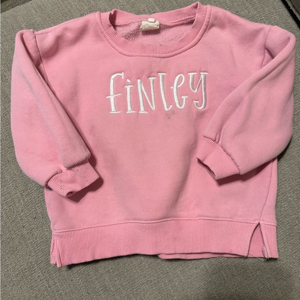 Finley monogrammed crew neck